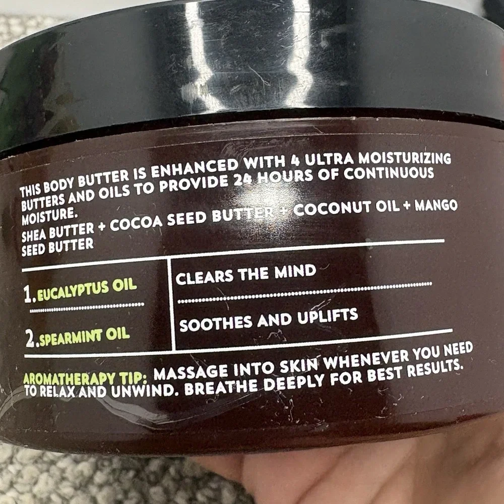 Bath & Body Works Aromatherapy StressEucalyptus Spearmint Body Butter 6.7 oz NEW